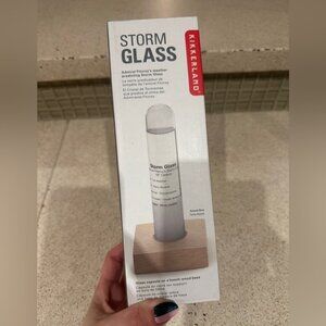 NWT Storm Glass Almanac Weather Predictor | Rain & Snow | BNIB